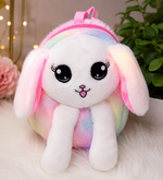 Multicolor Plush Girl's Backpack – Lightweight & Stylish